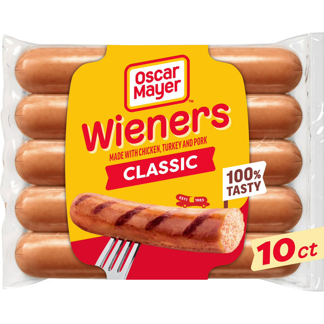 Oscar Mayer Classic Wieners Hot Dogs, 10 Ct Pack
