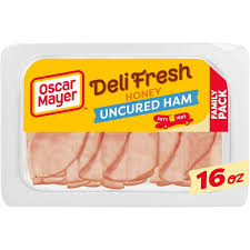 OSCAR MAYER Deli Fresh Honey Uncured Sliced  Ham 16 OZ