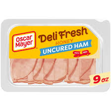 OSCAR MAYER  Deli Fresh Honey Uncured Sliced Ham Deli , 9 Oz