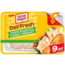 Oscar Mayer Deli Fresh Oven Roasted Turkey Breast, , 9 Oz Tray