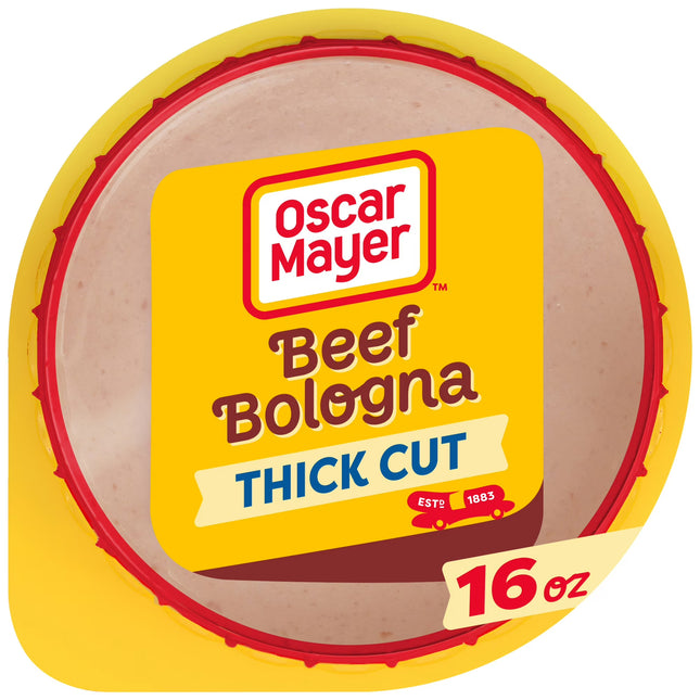 Oscar Mayer Thick Cut Beef Bologna Deli Lunch Meat, 16 Oz Package