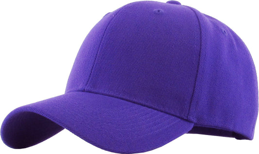 CURVED VELCRO Baseball Cap Purple