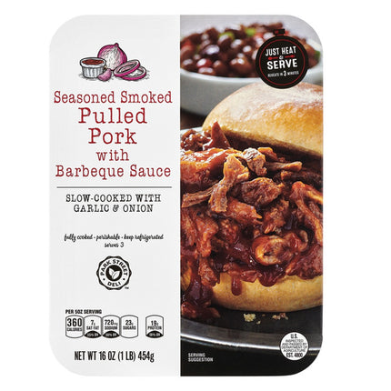 Seasoned Smoked  Pulled Pork in Barbecue Sauce 16 oz