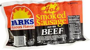 Parks Hot Beef Sausage, 3 lbs.