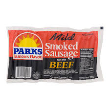 Parks Mild Beef Sausage, 3 lbs.