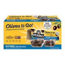 Pearls Olives To Go, Large Ripe Pitted, Black Olives, 16 pk./1.2 oz.