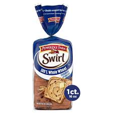 Pepperidge Farm Swirl 100% Whole Wheat Cinnamon with Raisins  Bread, 16 Oz