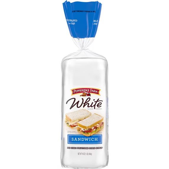 Pepperidge Farm White Sandwich Bread, 16 Oz Loaf