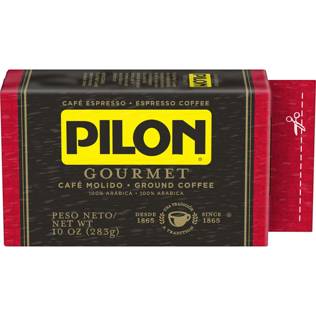Pilon Gourmet Espresso Dark Roast Ground Coffee 10 oz