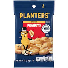 Planters Original Salted Peanuts, 4-oz. Packs