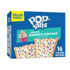 Pop-Tarts Frosted Confetti Cupcake Toaster Pastries, Shelf-Stable, 27 Oz (16 Count)