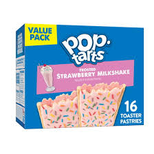 Pop-Tarts Frosted Strawberry Milkshake Toaster Pastries 27 Oz (16 Count)