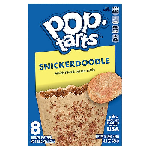 Pop-Tarts Snickerdoodle Toaster Pastries, 8 count, 13.5 oz