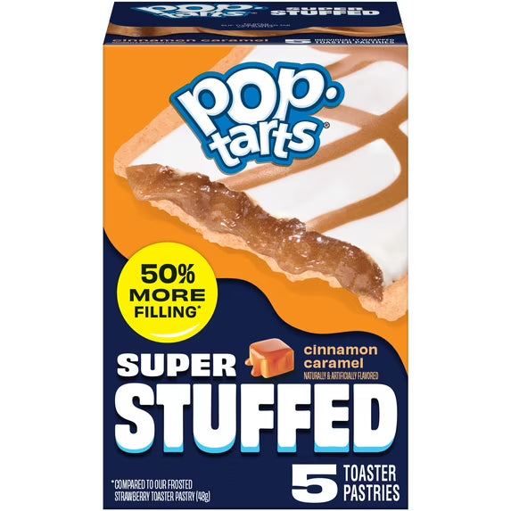 Pop-Tarts Super Stuffed Cinnamon Caramel Toaster Pastries,  10.9 oz (5 Count)