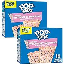 Pop-Tarts Frosted Strawberry Milkshake Toaster Pastries 27 oz  16 ct