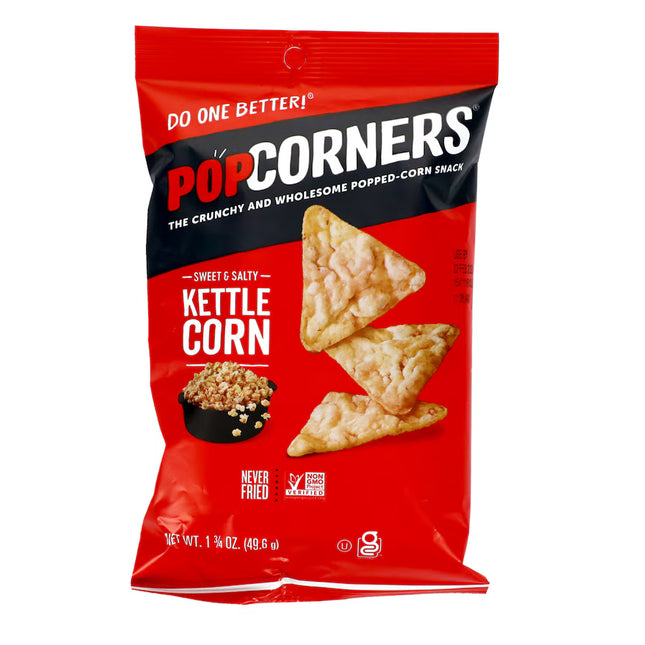 Popcorners Kettle Corn Snack Chips, 1.75-oz. Bags