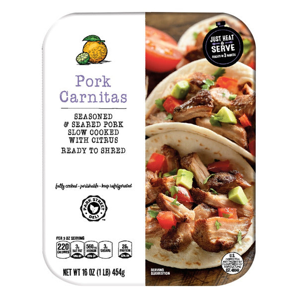 Fully Cooked Pork Carnitas 16 oz
