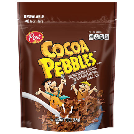 Post Cocoa Pebbles Cereal, 3-oz.