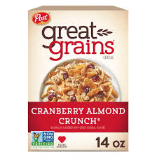 Post Great Grains Cranberry Almond Crunch Cereal