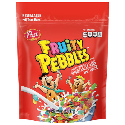 Post(R) Fruity Pebbles Cereal, 3-oz.