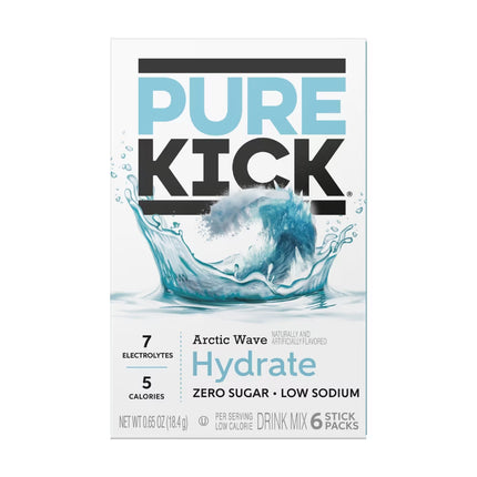 Pure Kick Artic Wave Hydrate Drink Sticks, 6ct