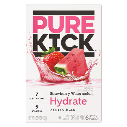 Pure Kick Strawberry Watermelon Hydration Drink Mix, 6-ct
