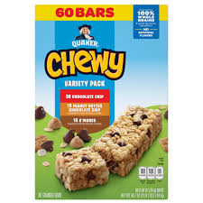 Quaker Chewy Granola Bars Variety Pack, 60 pk.