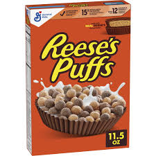 REESE's PUFFS Chocolatey Peanut Butter Cereal,  11.5 oz