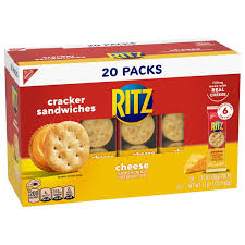 RITZ Cheese Sandwich Crackers, 20 Snack Packs (6 Crackers Per Pack)