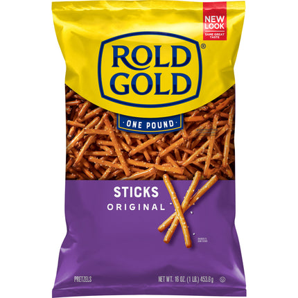 Rold Gold Pretzel Sticks Snacks, 16 Oz Bag
