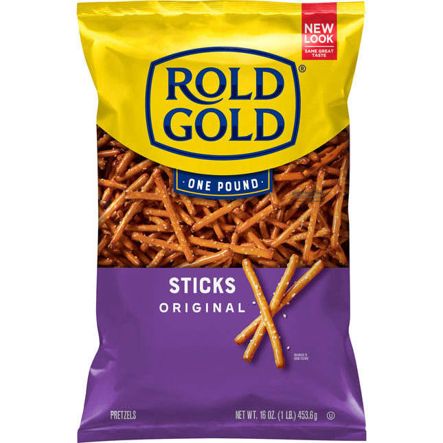 Rold Gold Pretzel Sticks Snacks, 16 Oz Bag