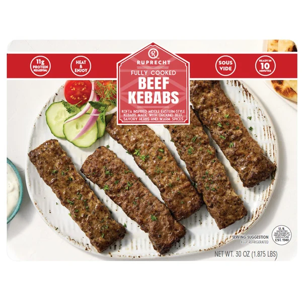 Ruprecht's Fully Cooked Beef Kebabs, 30 oz