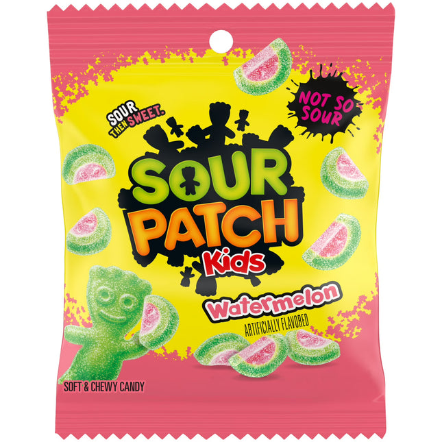 SOUR PATCH KIDS Watermelon Soft & Chewy Candy, 3.6 Oz