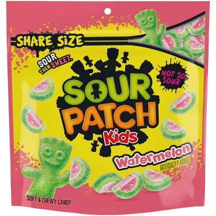 SOUR PATCH KIDS Watermelon Soft & Chewy Candy, Share Size, 12 Oz