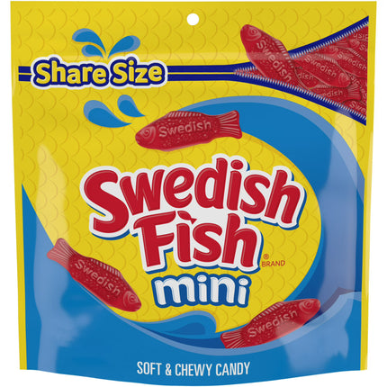 SWEDISH FISH Mini Soft & Chewy Candy, Share Size, 12 Oz