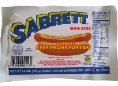 Sabrett- Skinless Beef Franks - 14 oz pack