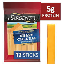 Sargento Sharp Natural Cheddar Cheese Snack Sticks, 12-Count