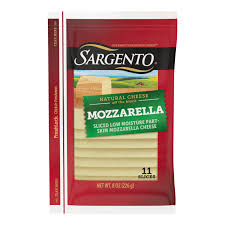 Sargento Sliced Mozzarella Natural Cheese, 11 Slices