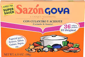 Sazon Goya with coriander and annatto, 36 CT pack  6.33 Oz