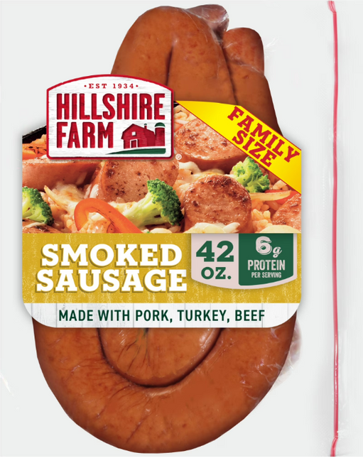 Hillshire Farm Smoked Sausage Rope, 42 oz