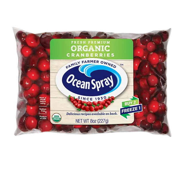 Cranberries 16 OZ Seasonal Winter Months New York State Approved, Inmate Care package friendly