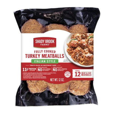 Shady Brook Farms® Fully Cooked Italian Style Turkey Meatballs, 12 oz.