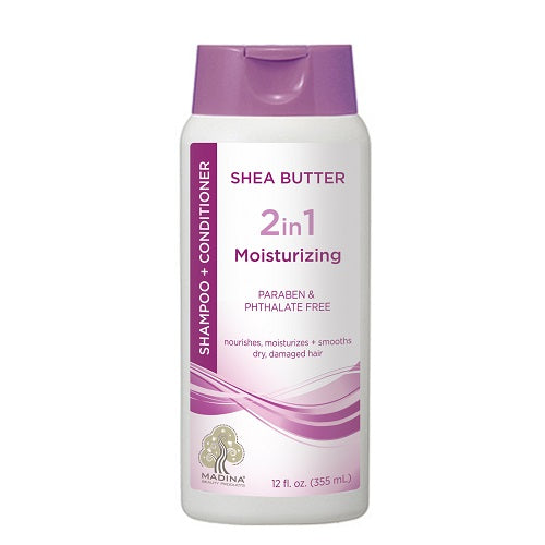 ﻿Shea Butter 2 in 1 Moisturizing Shampoo + Conditioner