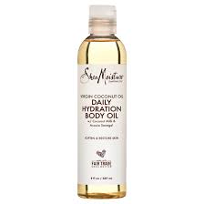 SheaMoisture Daily Hydration Body Oil Virgin Coconut Oil for Dry Skin, 8 oz