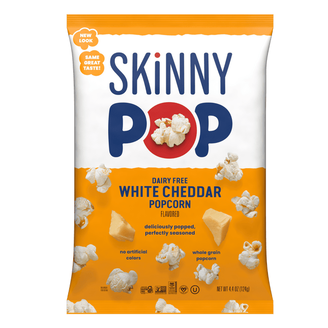 Skinnypop Popcorn Skinny Pop, White Cheddar, 4.4 Oz
