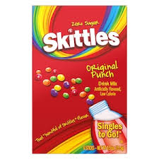 Skittles Singles To Go Drink Mix Original Rainbow Punch, 6 ct.