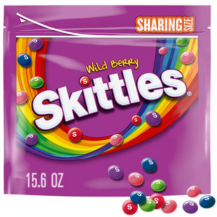Skittles Wild Berry Summer Chewy Candy, Sharing Size - 15.6 Oz Bag