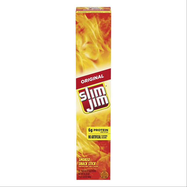 Slim Jim Original Snacks, Giant, 24 pk.
