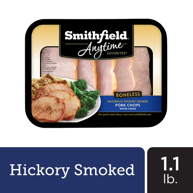 Smithfield, Pork, Hickory Smoked, Boneless, Pork Chops,