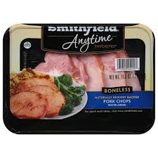 Smithfield, Pork, Hickory Smoked, Boneless, Pork Chops,
